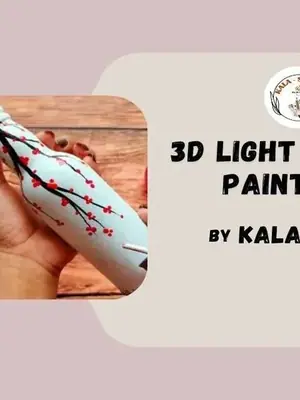 3D Glass Bottle Art poster