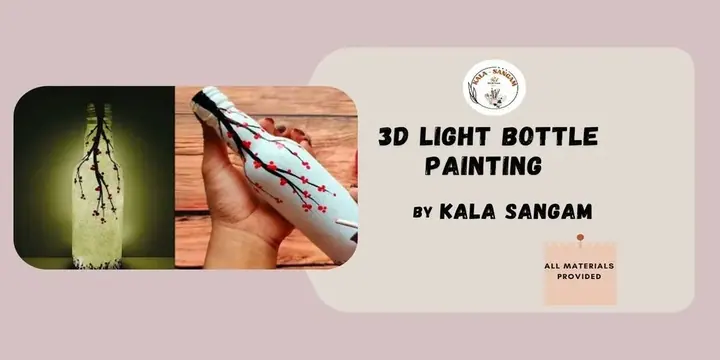 3D Glass Bottle Art poster