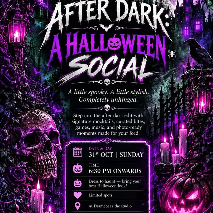 After Dark - A Halloween Social poster