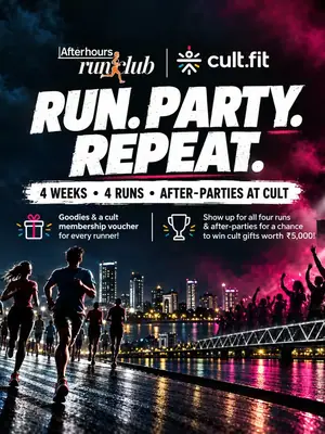 Afterhours Runclub x Cult poster