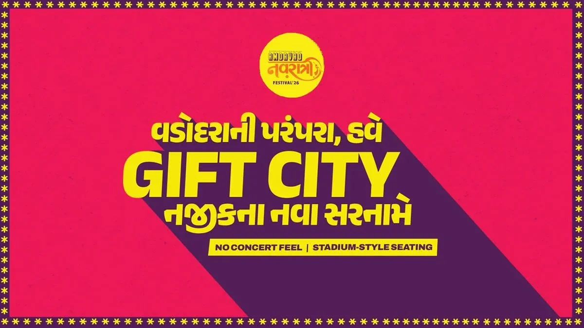 Amdavad Navratri Festival poster
