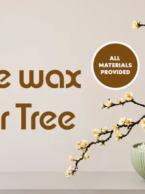 Candle Flower Wax Tree poster