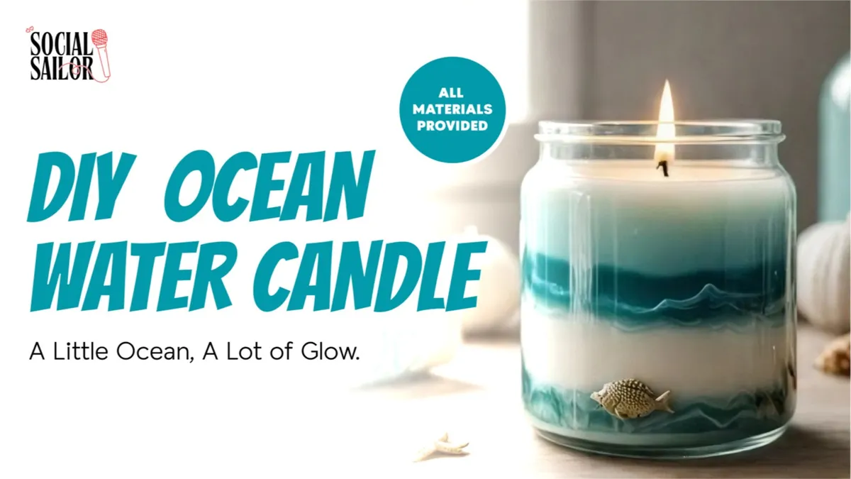 DIY Ocean Water Candle