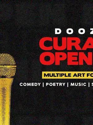 Doozer Curated Open Mic poster