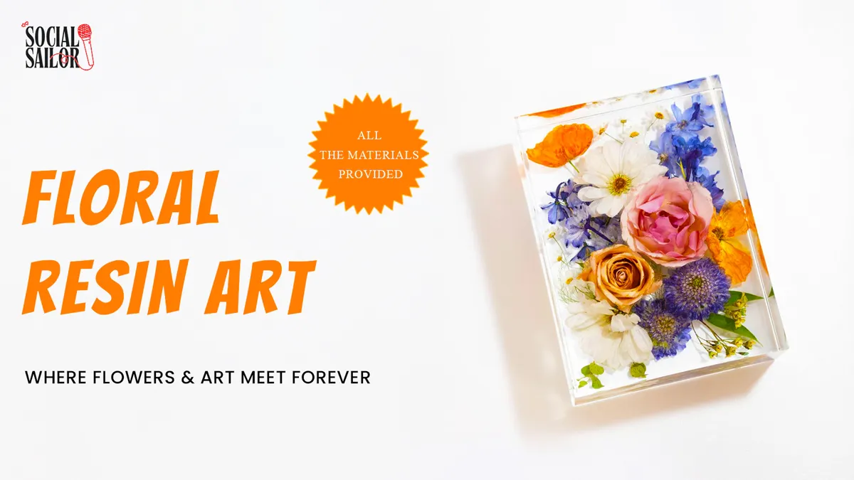 Floral Resin Art Date
