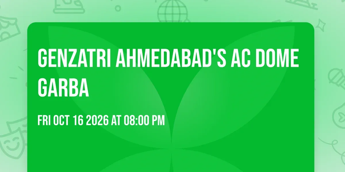 Genzatri Ahmedabad's AC Dome Garba