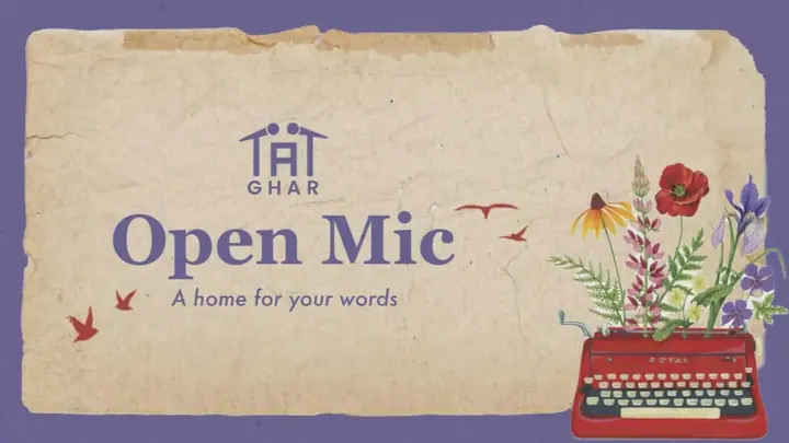 Ghar: An Open Mic for Words by Tape A Tale poster