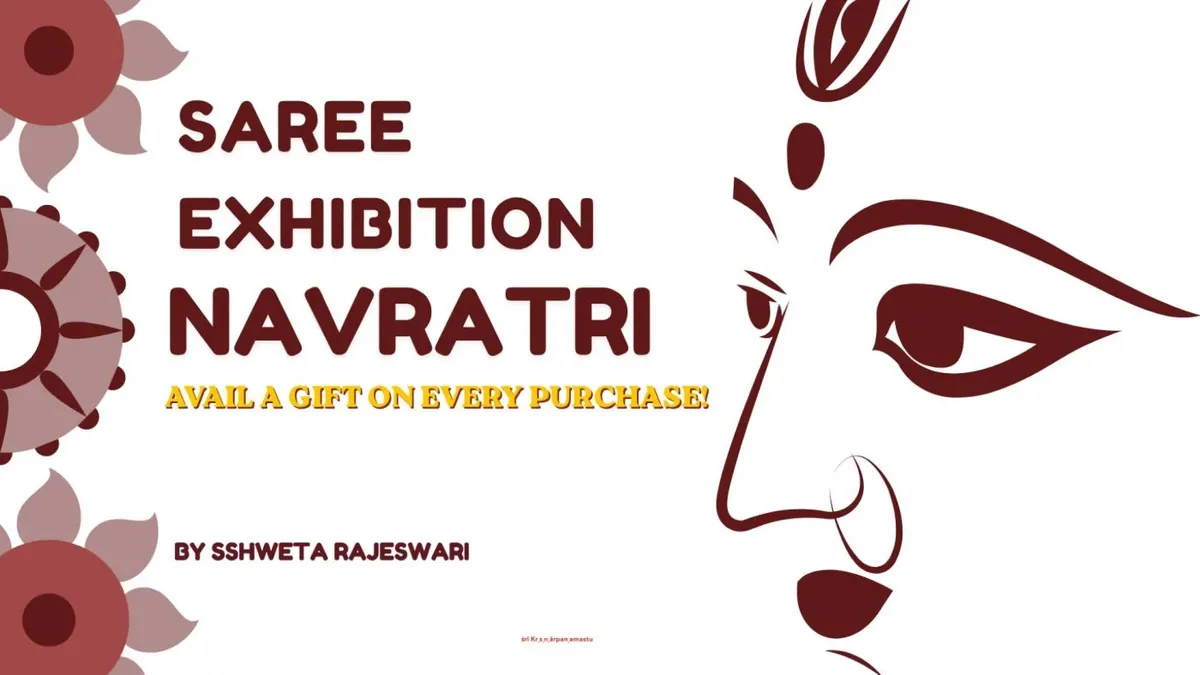Navratri Saree Exhibition poster