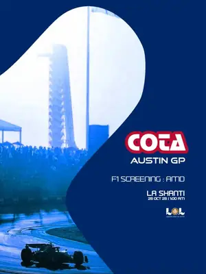 United States Grand Prix Formula 1 Screening poster